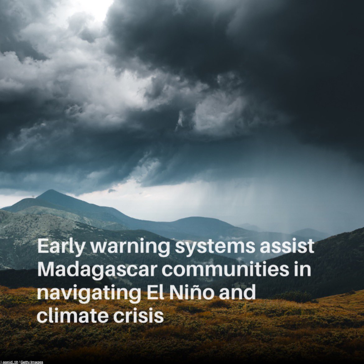 With human-induced climate change leading to more extreme weather conditions, early warning systems are crucial for saving lives and reducing economic losses.

#ClimateActionNow
#EarlyWarningSystems
#SaveLivesReduceLosses

@Greenisamissio1 @nzasap3 @EnvironmentEEYE @AbiluTangwa