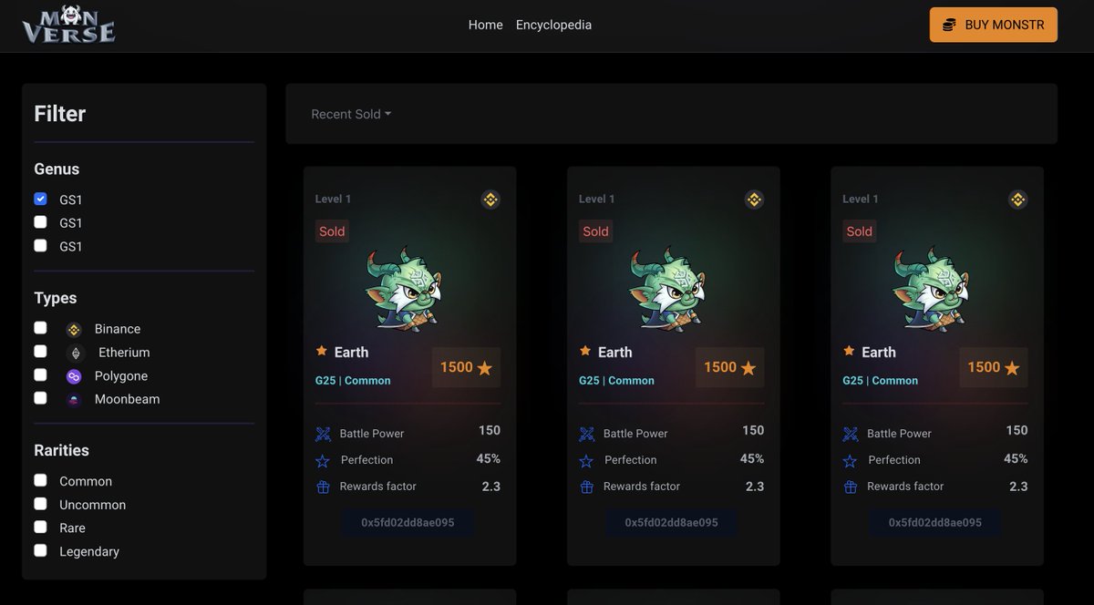 Monverse P2E Game | BSC | SOL tweet media