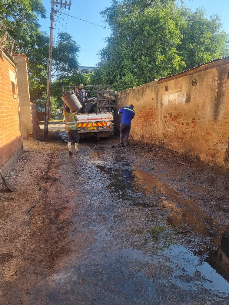 Tuesday:

“Good morning Mr Coltart, our sanitary lane hasn't been cleared and the water leak still not fixed, nothing can be done until the leak is fixed. This is in 2nd Ave Fife Street behind Bergville Place. My name is Mrs Y”

Thursday :

“Good morning Mr Coltart, very much