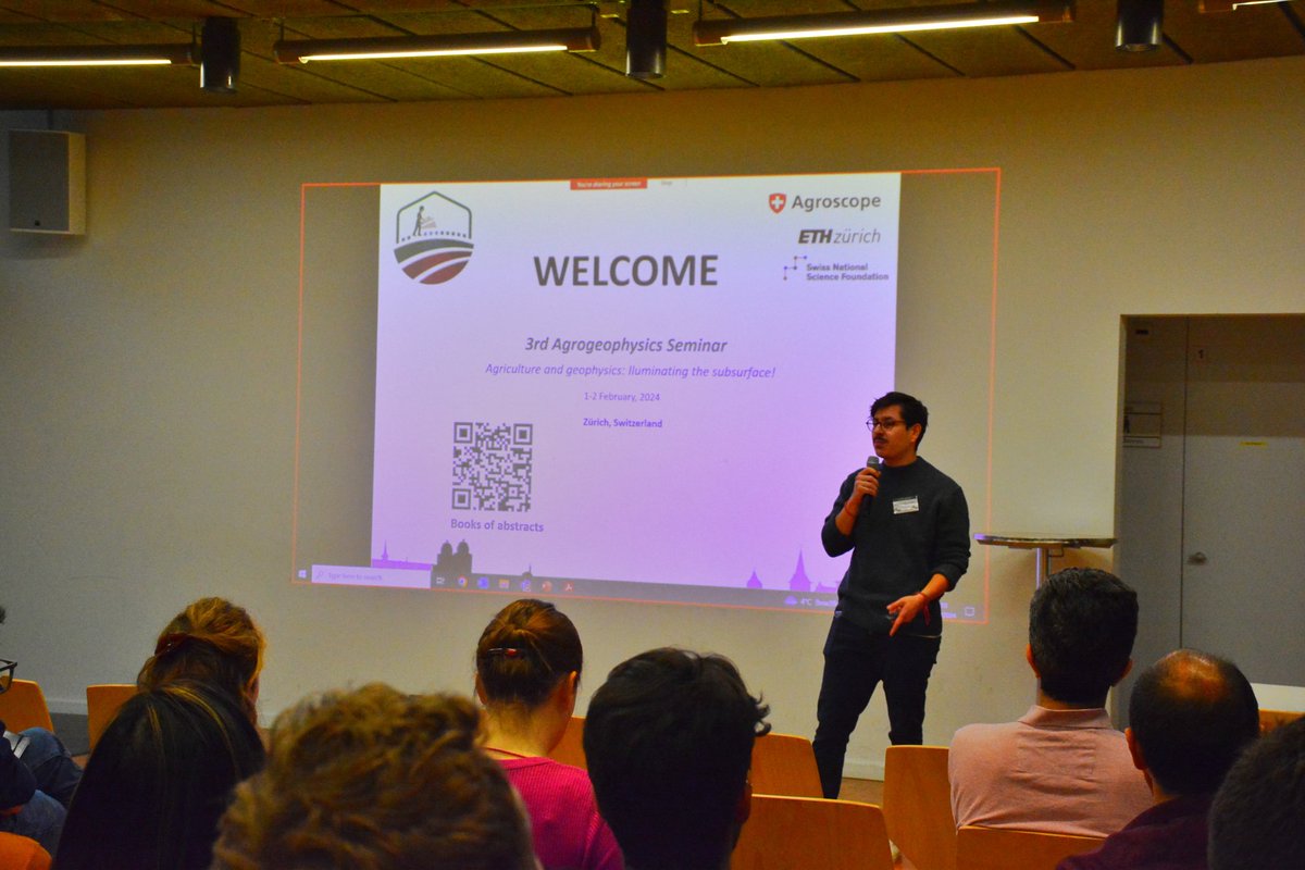 Last week we had the pleasure to host the Agrogeo24 in Zürich, Switzerland ⚡ with the support of <a href="/agroscope/">Agroscope</a> <a href="/ETH_en/">ETH Zurich</a> <a href="/SwissSoil/">SwissSoilQuality</a> &amp; <a href="/usys_ethzh/">D-USYS@ETH</a>

Thanks a lot to all participants for making this a great event ⚡🌱🔦

<a href="/SarahGarre/">Sarah Garre</a> <a href="/EllenVDVijver/">Ellen Van De Vijver</a> @BiggusDaveus <a href="/AgroGeophysics/">AgroGeo</a>