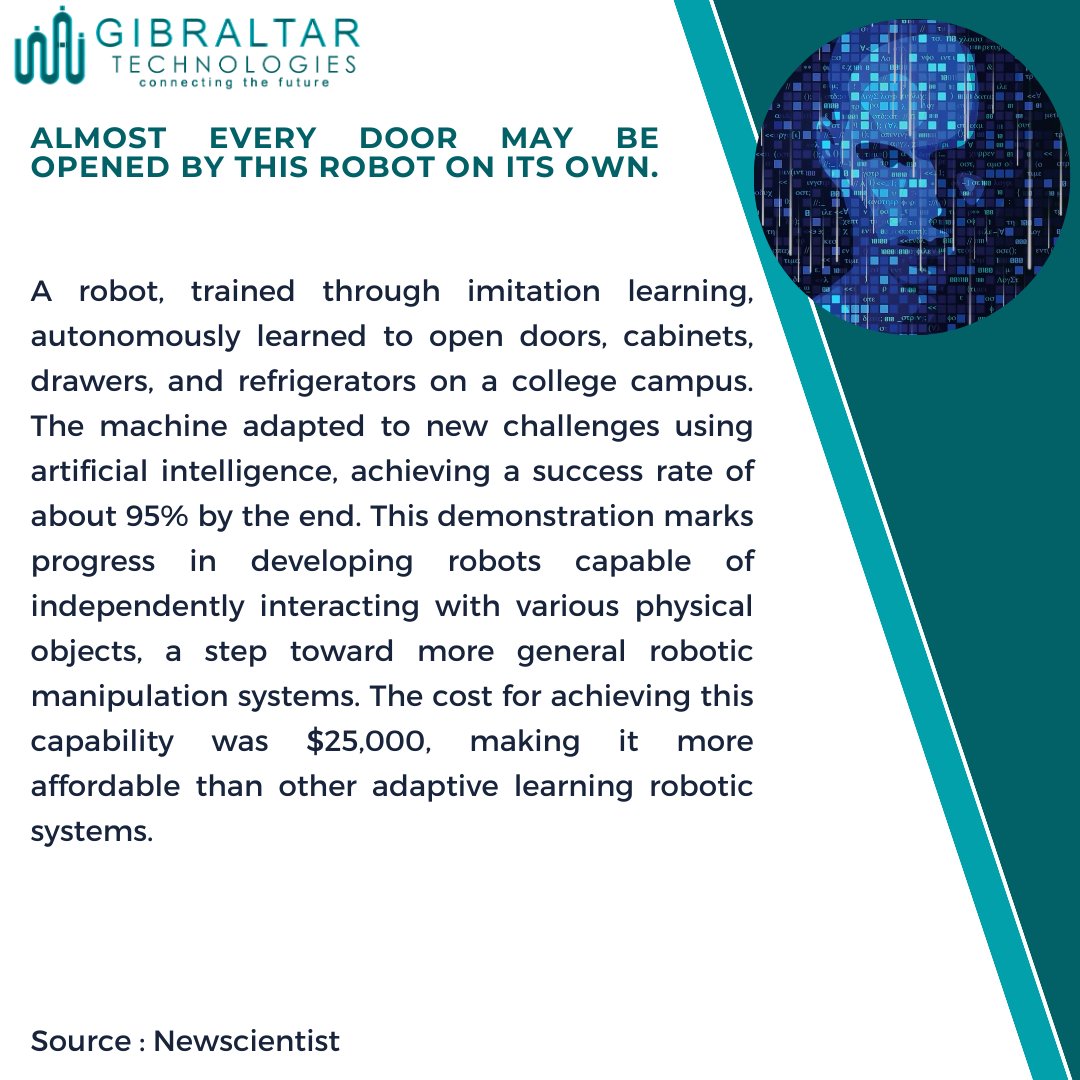 #Robotics #AI #AutonomousLearning #Innovation #Technology #RobotButler #ArtificialIntelligence #MachineLearning #FutureTech #SmartRobots #Automation #TechAdvancement #DoorOpeningRobot #ImitationLearning #CarnegieMellonUniversity #TechProgress #RoboticsInnovation