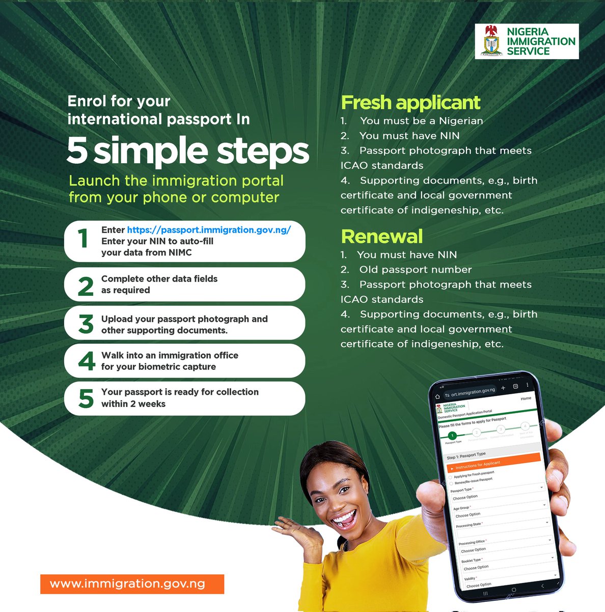 Hon Minister, Bunmi Tunji Ojo Automated passport application process goes live.
<a href="/MinOfInteriorNG/">Ministry of Interior</a>