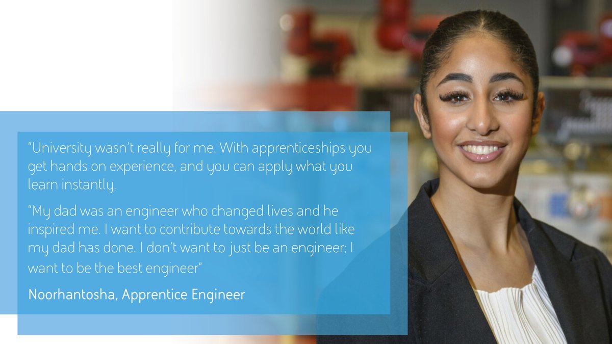 Apprentice Engineer Noor is learning practical skills whilst preparing for her future career. She wants to inspire younger people to push themselves out of their comfort zones just like she has. Are you up for the challenge? ✍️ Apply now: baesystems.com/en/careers/car… #NAW2024