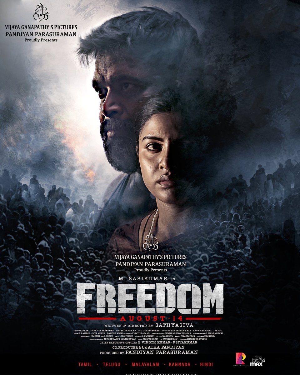 Here is the Promising First Look of @SasikumarDir #Freedom ! 

Congratz to @Sathyasivadir @vijayganapathys @PandiyanP6 and the entire team !!

@jose_lijomol @GhibranVaibodha #Udhayakumar #NBSrikanth @teamaimpr @TheBrandMax