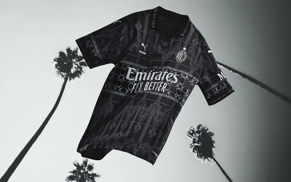 ACミラン、LAのストリートウェアブランド「PLEASURES」とのコラボで4th