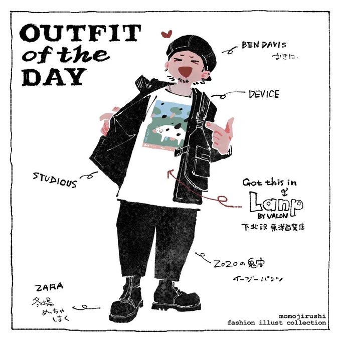 ブルスカに投稿し直しながら
やっぱ自分の服の絵すっきゃなーとなった 