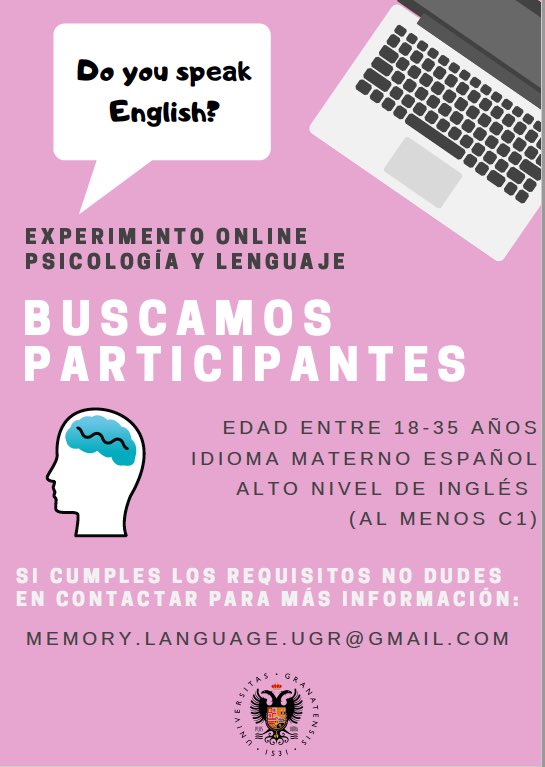 Memory&LanguageUGR tweet media