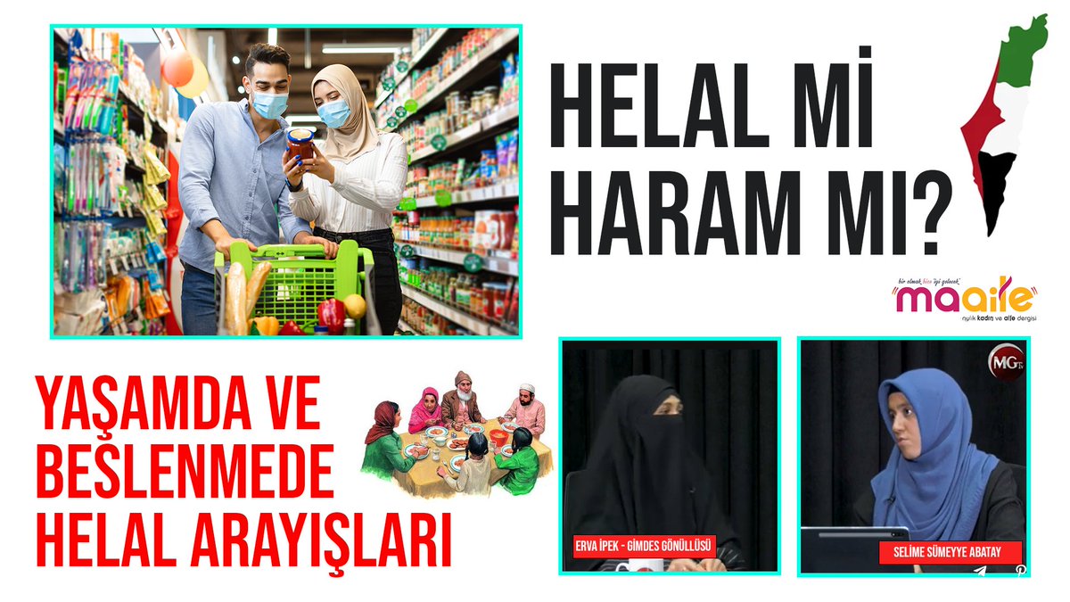MgtvMedya's tweet photo. Helal Yaşam ve helale dair merak edilenler
Yaşamda ve beslenmede helal arayışları
Fıtrata uygun beslenmezsek ne olur?
Çocukları bilinçli tüketici olma yolunda nasıl eğitebiliriz?

@SelimeSmyy ile MAAİLE programının konuğu GİMDES gönüllüsü Erva İpek oldu.

https://t.co/VSQiIJAGjw https://t.co/6TQ0Iuuafn