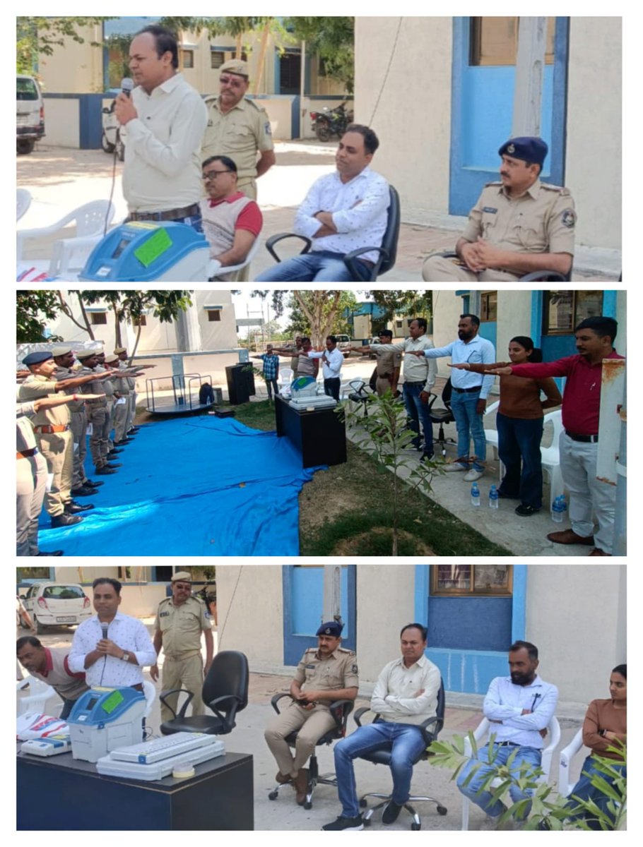 SdmDabhoi's tweet photo. 21 -છોટા ઉદેપુર સંસદીય મતવિસ્તારમાં સમાવિષ્ટ 140 -ડભોઇ વિધાનસભા મતદાન વિભાગ  

ચાણોદ પોલીસ લાઈન ડભોઇ ખાતે પોલીસ કર્મચારીઓમાં મતદાન  જાગૃતિ માટે  #SVEEP  તથા ઇવીએમ ડેમોસ્ટ્રેશન કાર્યક્રમનુ આયોજન કરવામાં આવ્યું........

@collectorcu
@CollectorVad
@DEOVADODARA https://t.co/6BJ81yJP01