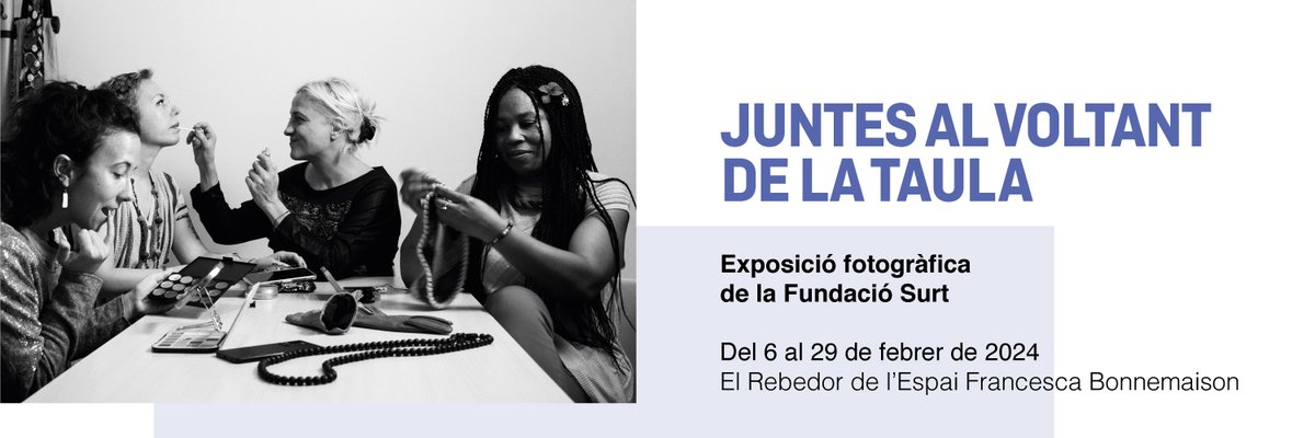 IgualtatDiba's tweet photo. 📢Ja tenim al #Rebedor de l’#EFBonnemaison la nova exposició de la @Fundacio_Surt “Juntes al voltant de la Taula” que s’inaugurarà a La Cuina el proper divendres 9 de febrer a les 18h amb una xerrada amb les autores.
No us la perdeu! https://t.co/Mi3m8We7if