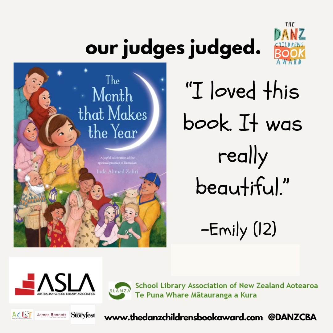 2024 LONGLIST SPOTLIGHT!

The Month That Makes the Year
By Inda Ahmad Zahri
Published by Allen &amp; Unwin

"I loved this book. It was really beautiful." -Emily (12)
#DANZCBA #Diversity
