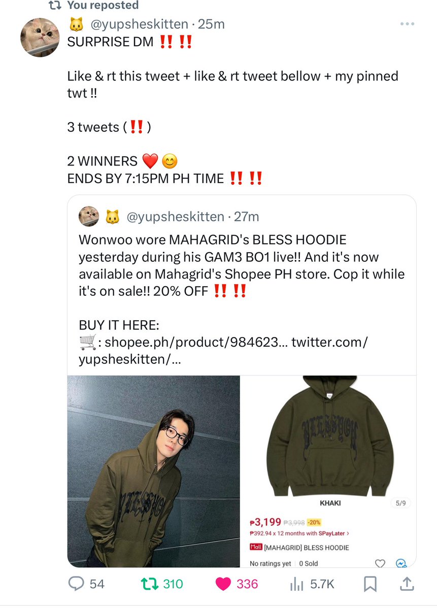 snwucart's tweet photo. @yupsheskitten sana mapili po 🥰 https://t.co/XCXUUoHFqf