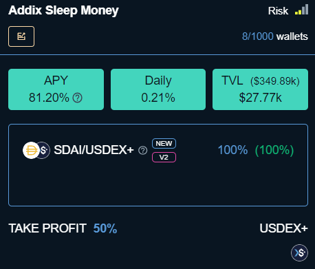 dedalus73602831's tweet photo. @DexFinance launched #dexvaults on @sparkswap_
on #PulseChain !
This combination allows to build some killer Sleep Money vaults!
>80% APY on a stable pair with 50% take profit
You can zap in with #PLS , #sDAI , #DAI , #USDEX, #WETH or #WPLS
https://t.co/bPT4qJuEyw... https://t.co/VOca5E5a0Z