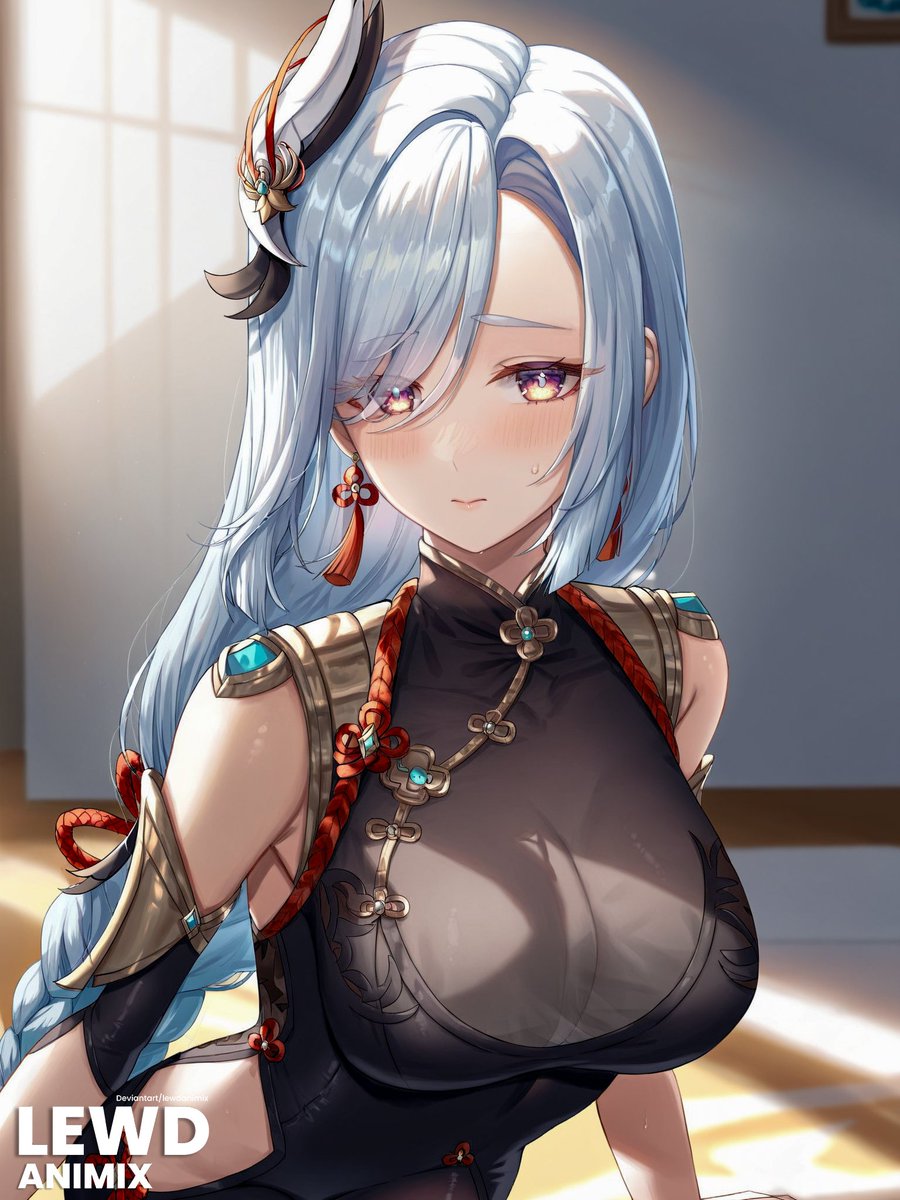 lewdanimix's tweet photo. Shenhe (Genshin Impact) ❤️
 #digitalart #fanart #Genshinlmpact https://t.co/hyRisQHmyn