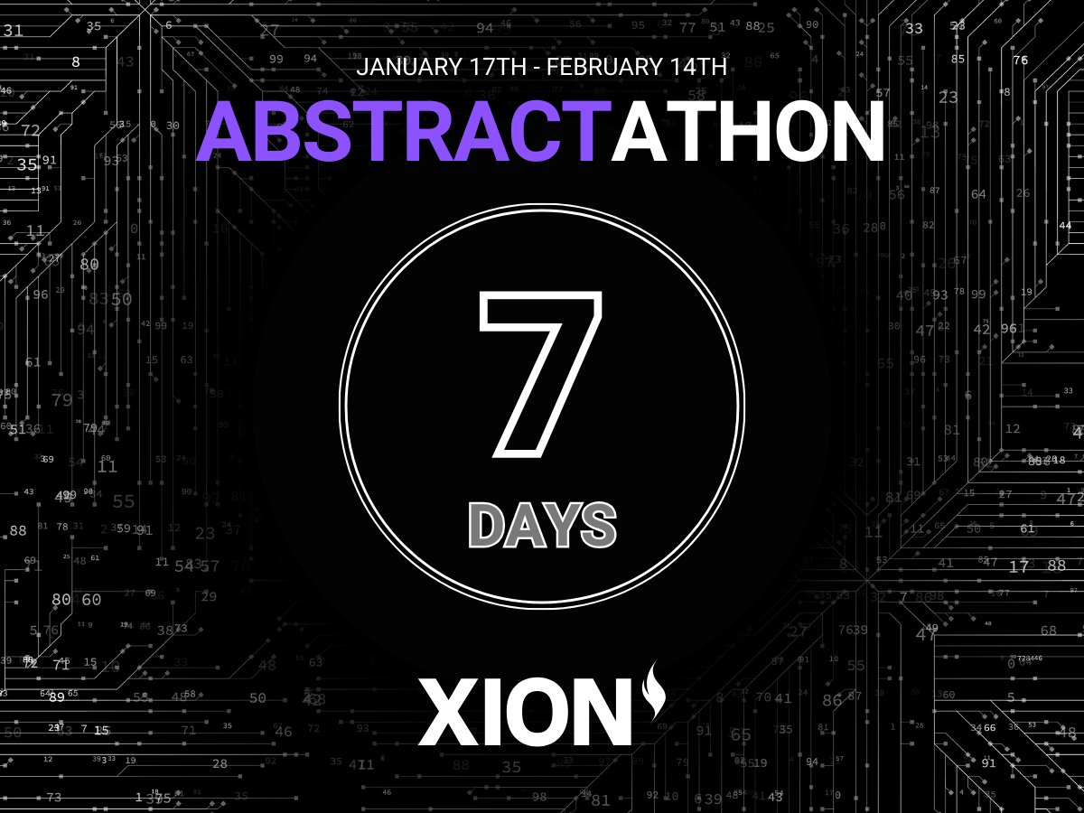 zohandisco2's tweet photo. 🔥 7 days left in the Abstractathon!

Follow @burnt_xion news and updates to stay informed!

#BURNT #XION #Abstractathon #Blockchain https://t.co/LDN4iwMJ2p