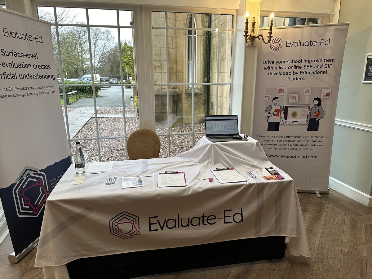 JamesOutram1's tweet photo. Great to have a stand at @RCSalfordEd Leadership Conference, introducing HT’s to the @EdEvaluate time saving CSI preparation tool, one aspect of a whole school SEF and Improvement planning platform https://t.co/1lgmvrX9uh