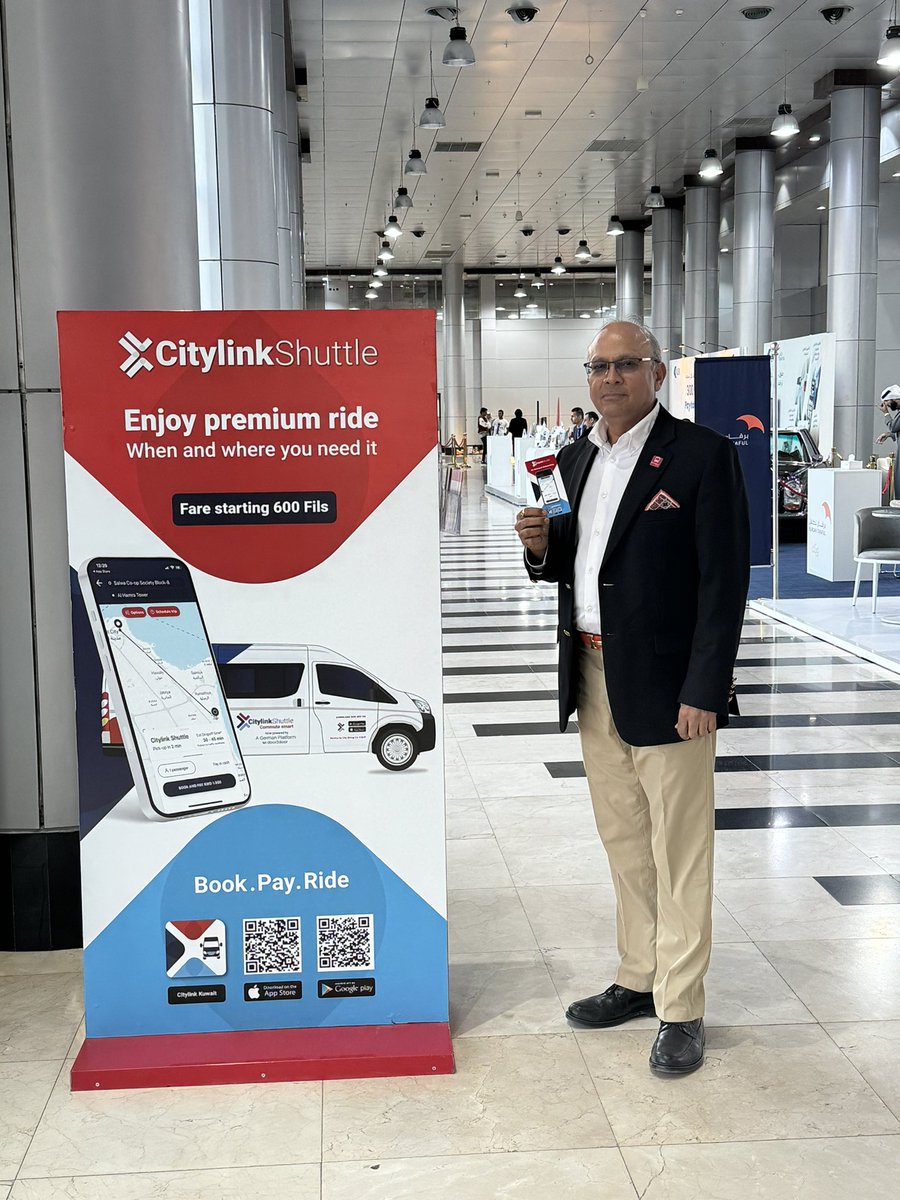 We are at #autoland exhibition in Kuwait International Fairground among all major automakers. @citylinkkuwait showcasing driving free and parking free transport option. Download the mobile app. Book -> pay -> ride to help reduce traffic congestion on the roads.