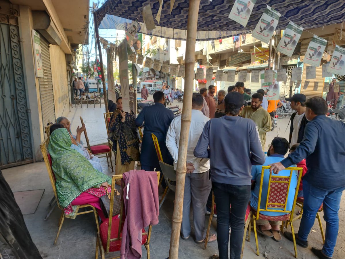IPPSindh's tweet photo. استحکام پاگستان پارٹی PS 108 کے امیدوار کھتری عمران پار��انی کے پولنگ کیمپ پر ووٹروں کی امد کا سلسلہ جاری ہے

#VoteforEagle #istehkamepakistanParty #PS108 #IPP #Elections2024 #Election2024 #GeneralElections2024 #GeneralElectionN0W #KhatriImranParwani https://t.co/UUudUUDgws