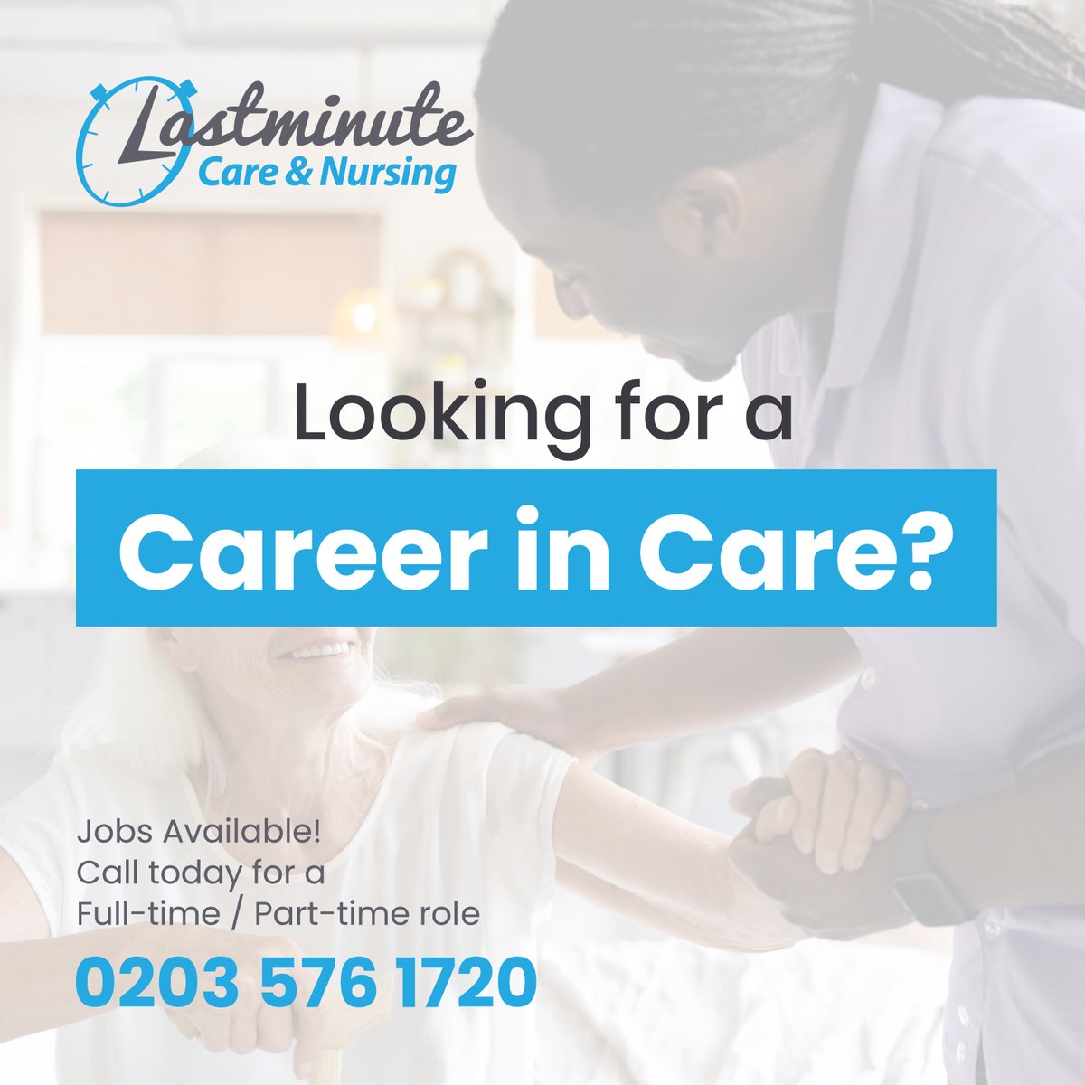 For further information email northlondon@lastminutenursing.com or call 02035761720 #CareAgency #NorthLondon #Carers #SupportWorkers #SeniorCarers
