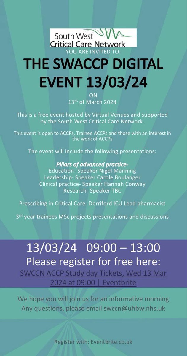 Plymouth University ACCP (@plymuniaccp) on Twitter photo <a href="/SwCritical/">SW Critical Care ODN</a> hosting an amazing online event and everyone welcome to attend! See you there!!!! <a href="/ScotACCPs/">Scottish ACCP Network</a> <a href="/UHBACCP/">UHB ACCP</a> <a href="/accpheartlands/">ACCP</a> @accpLDN <a href="/AccpNeuro/">Neuro ACCP</a> <a href="/accps_nuh/">NUH ACCPs</a> <a href="/AccpWessex/">Wessex ACCP Network</a> <a href="/NWACCP/">NW_ACCP</a> <a href="/accpnr/">ACCP Northern Region</a> <a href="/FICMNews/">FICMNews</a> <a href="/SwCritical/">SW Critical Care ODN</a> hosting an amazing online event and everyone welcome to attend! See you there!!!! <a href="/ScotACCPs/">Scottish ACCP Network</a> <a href="/UHBACCP/">UHB ACCP</a> <a href="/accpheartlands/">ACCP</a> @accpLDN <a href="/AccpNeuro/">Neuro ACCP</a> <a href="/accps_nuh/">NUH ACCPs</a> <a href="/AccpWessex/">Wessex ACCP Network</a> <a href="/NWACCP/">NW_ACCP</a> <a href="/accpnr/">ACCP Northern Region</a> <a href="/FICMNews/">FICMNews</a>