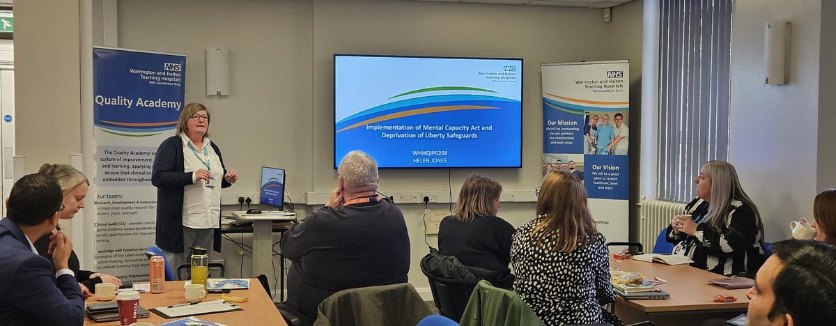 Fantastic to hear from Helen Jones and about her QIP: Implementation of Mental Capacity Act and Deprivation of Liberty Safeguards &amp; the lessons learnt and next steps. #QITwitter #SLFWHH
