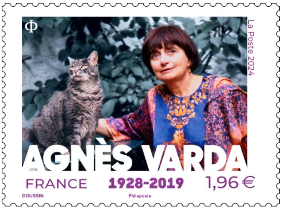 Il servizio postale francese (La Poste) emette un’edizione speciale di francobolli con l’immagine Agnès Varda! 🩷