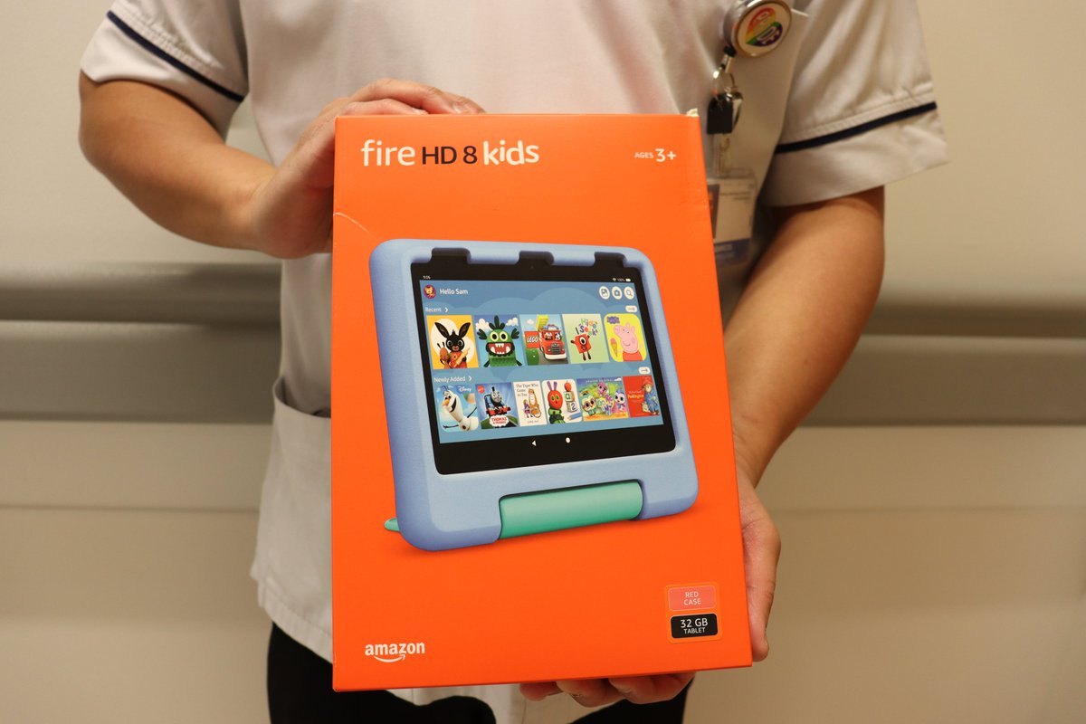 We received feedback on the Amazon tablets we provided for children in neurophysiology. These devices can offer distraction &amp; entertainment during what can be a stressful &amp; challenging time. Playing games, watching videos or engaging with educational apps, can help pass time.😀