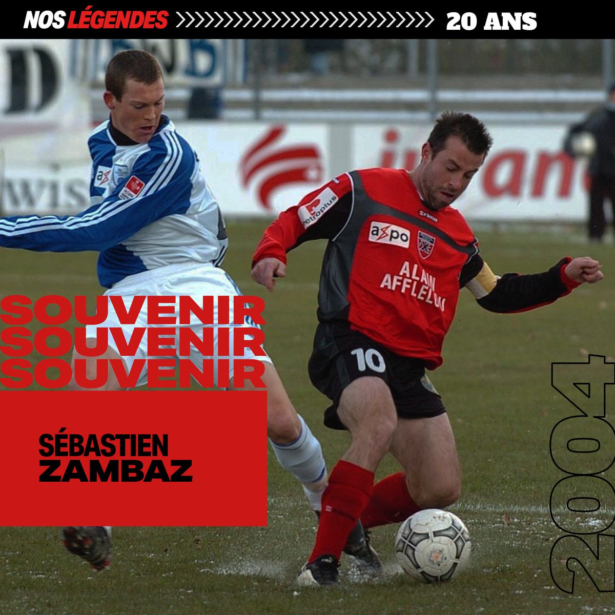 𝐒𝐎𝐔𝐕𝐄𝐍𝐈𝐑 🔙
Dieses Foto aus einer Partie gegen GC ist 20 Jahre alt. Es zeigt Sébastien Zambaz, der das Xamax-Trikot von 1997 bis 2005 trug, im Duell mit Stephan Lichtsteiner.

<a href="/LichtsteinerSte/">Stephan Lichtsteiner</a> <a href="/gc_zuerich/">Grasshopper Club Zürich</a>
Foto: <a href="/arcinfo/">ArcInfo.ch</a>

#NosLégendes #SangRougeNoir #SébastienZambaz
