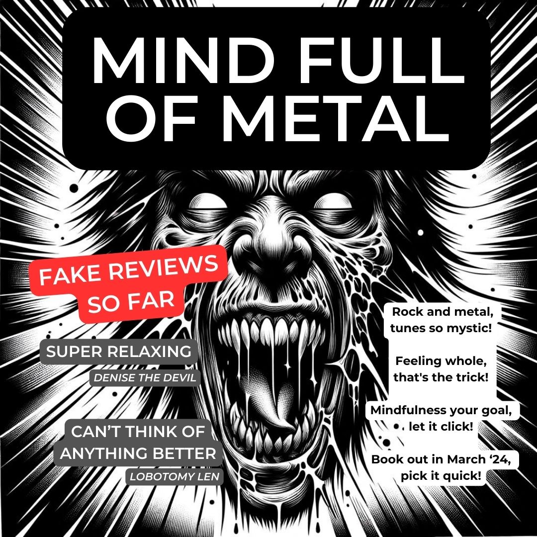 🎸📚 Announcing the Upcoming Release: 'Mind Full of Metal' - March 2024 🎶✨

#MindFullofMetal #RockLegends #MetalMusic #Mindfulness #MusicLovers #WriteAndPublish #BookLaunch2024 #InspirationEveryWeek #ClassicRock #HeavyMetal #Songwriting #ColourYourWorld