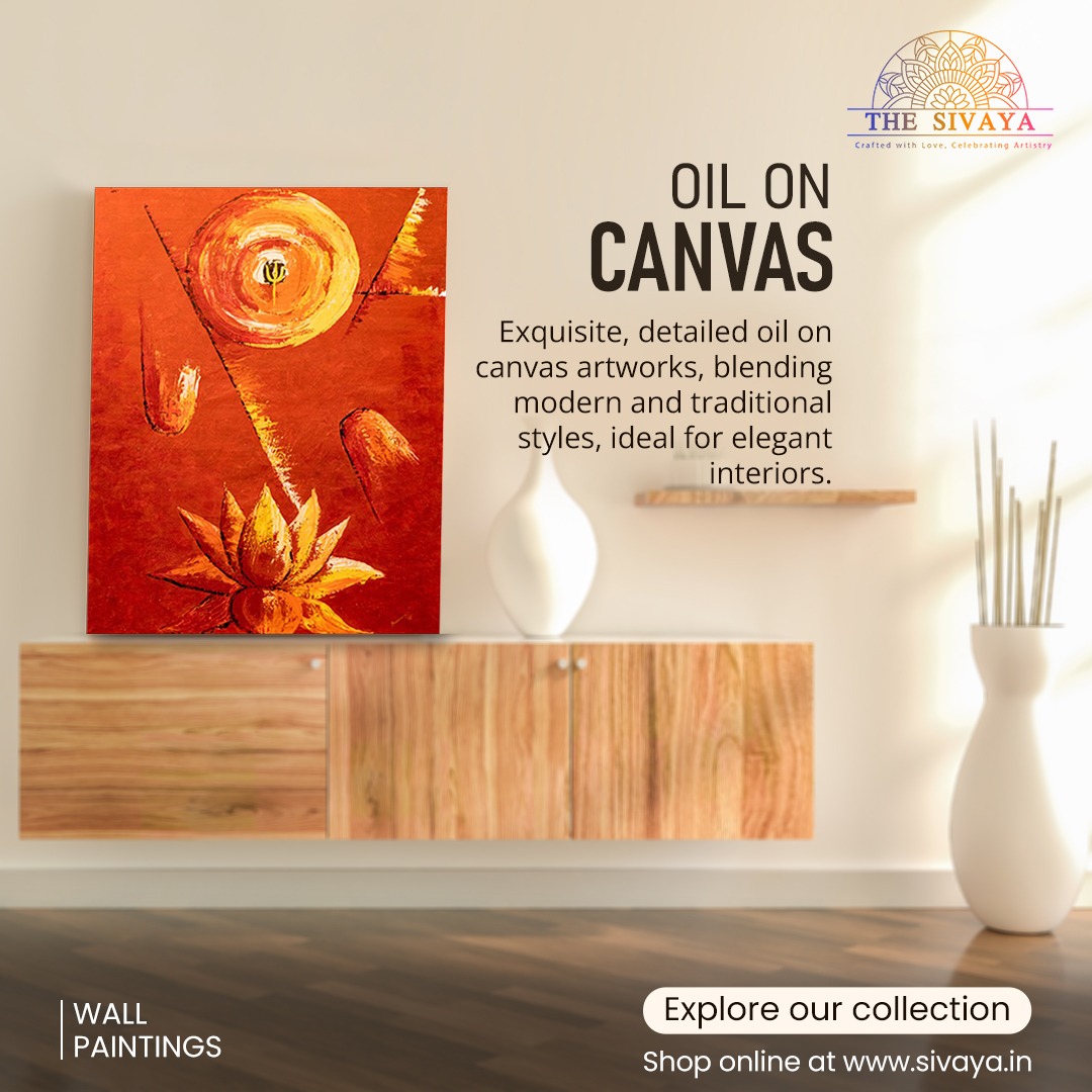 Transform your space with timeless elegance! Discover unique oil paintings from The Sivaya to adorn your home and office walls. 

Shop Now: sivaya.in/catalog/wall-p…

#CanvasArtistry #TimelessOilColors #SophisticatedDecor #VibrantCanvas #ArtisticTextures #OilPaintingMagic