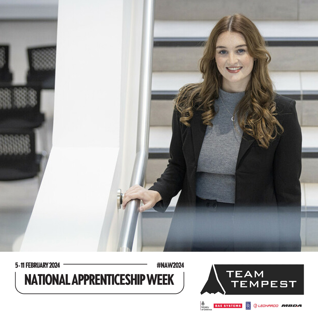 “I like the idea of bridging the gap between full time education and full time work.” Engineering Degree Apprentice Megan tells us why she chose an apprenticeship with @BAESystemsAir. Check out our Instagram account to learn more. #NAW2024 #GenerationTempest #TeamTempestUK