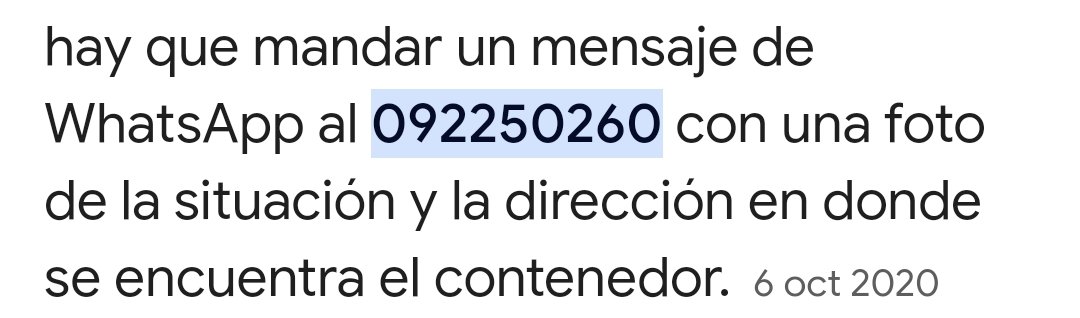 AnaLauraLpez20's tweet photo. @guille54vende Si hay basura alrededor del contenedor podés escribir un wapp a la IM para que lo limpien: https://t.co/LaSDSdxMQr
