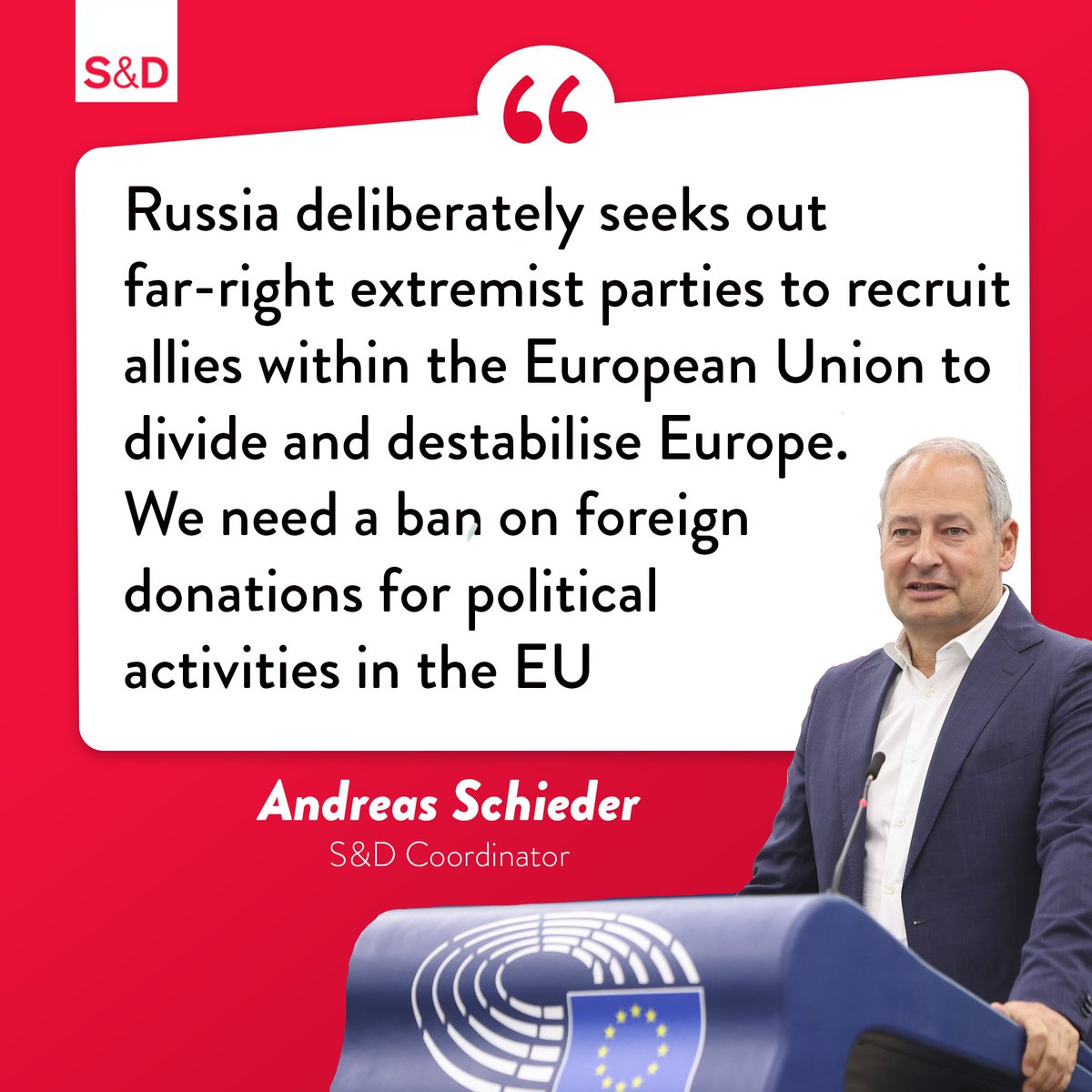 With European elections around the corner, we urge for more action to protect our democracies! We must not allow Putin's regime to use his influence over the far-right to weaken our Europe.