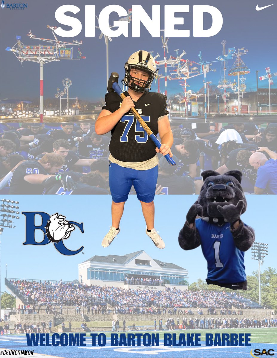 BartonCollegeFB (@barton_fb) on Twitter photo Let’s start the day off with another people mover joining the family!!
Blake Barbee (<a href="/BlakeBarbee11/">Blake Barbee</a>) is a QC Bowl participant from Northwest Cabarrus HS!! Let’s start the day off with another people mover joining the family!!
Blake Barbee (<a href="/BlakeBarbee11/">Blake Barbee</a>) is a QC Bowl participant from Northwest Cabarrus HS!!