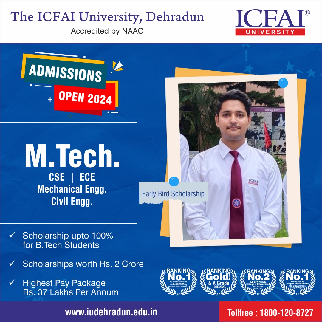 icfaidehradun's tweet image. 🌐 Pursue Excellence in Engineering with M.Tech. Programs at The ICFAI University, Dehradun 🚀🔧
👉 visit  iudehradun.edu.in/admissions/202…
📞 Toll-Free 1800-120-8727
#MTechPrograms #EngineeringExcellence #ApplyNow #AdvancedStudies #EngineeringInnovation