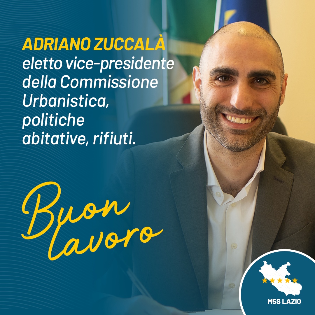 Il nostro <a href="/ZuccalaAdriano/">Adriano Zuccalà</a> è stato eletto oggi vice-presidente della Commissione Urbanistica, politiche abitative, rifiuti. Buon lavoro Adriano!