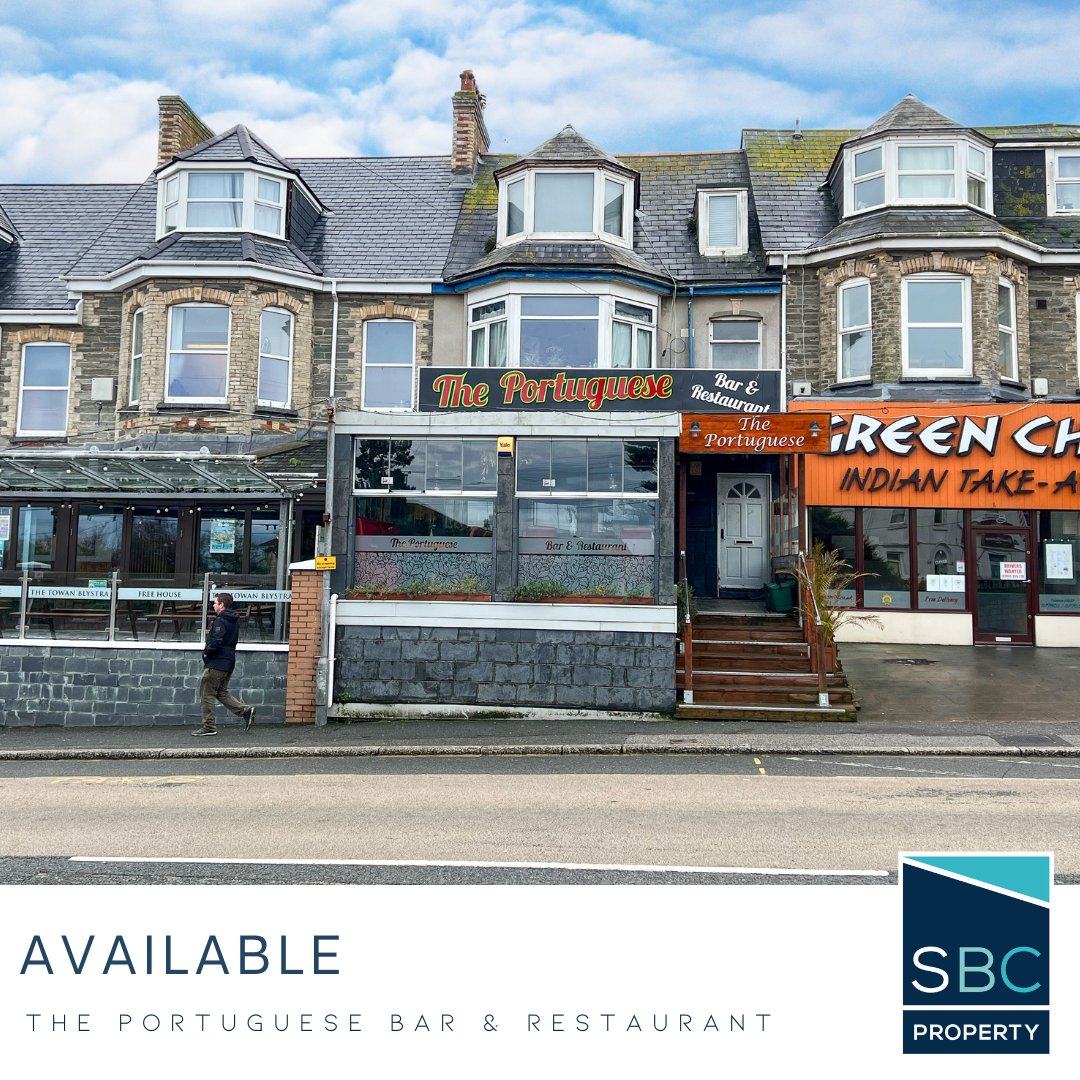 SBCProperty's tweet image. The Portuguese Bar &amp;amp; Restaurant
Newquay, Cornwall

• Business For Sale
• Highly recommended, specialist Portuguese restaurant and bar
• Fully equipped and operational with indoor seating 34 covers and additional glazed seating 20 covers

📞 01872 277397