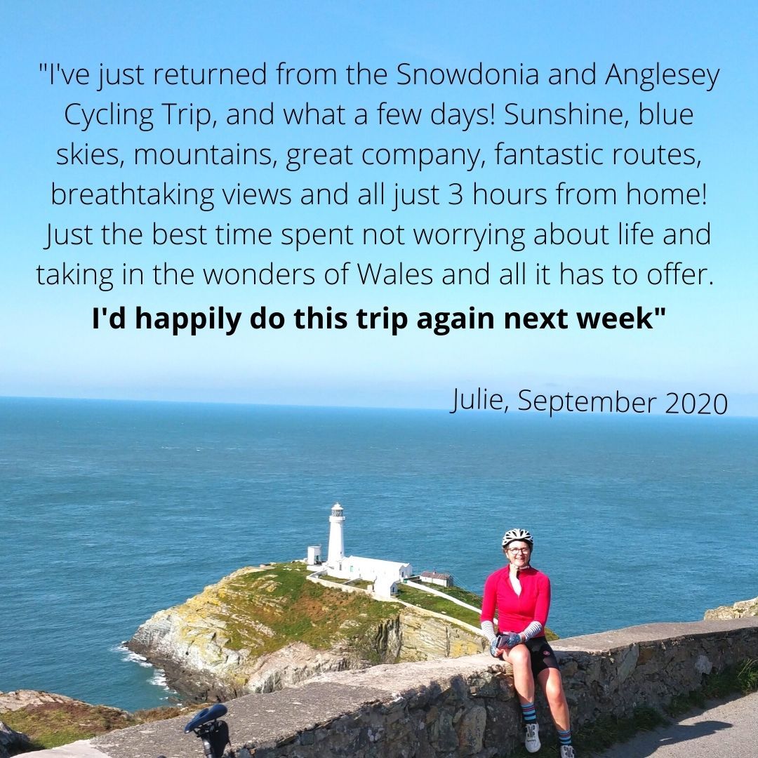 Julie's words, not ours...

Since 2020 we've run numerous cycling adventures in North Wales and the feedback has always been amazing. It's a unique region of the UK, a contrast of magnificent mountains and jaw-dropping coastline.  Join us here in May: buff.ly/3OAkgHN