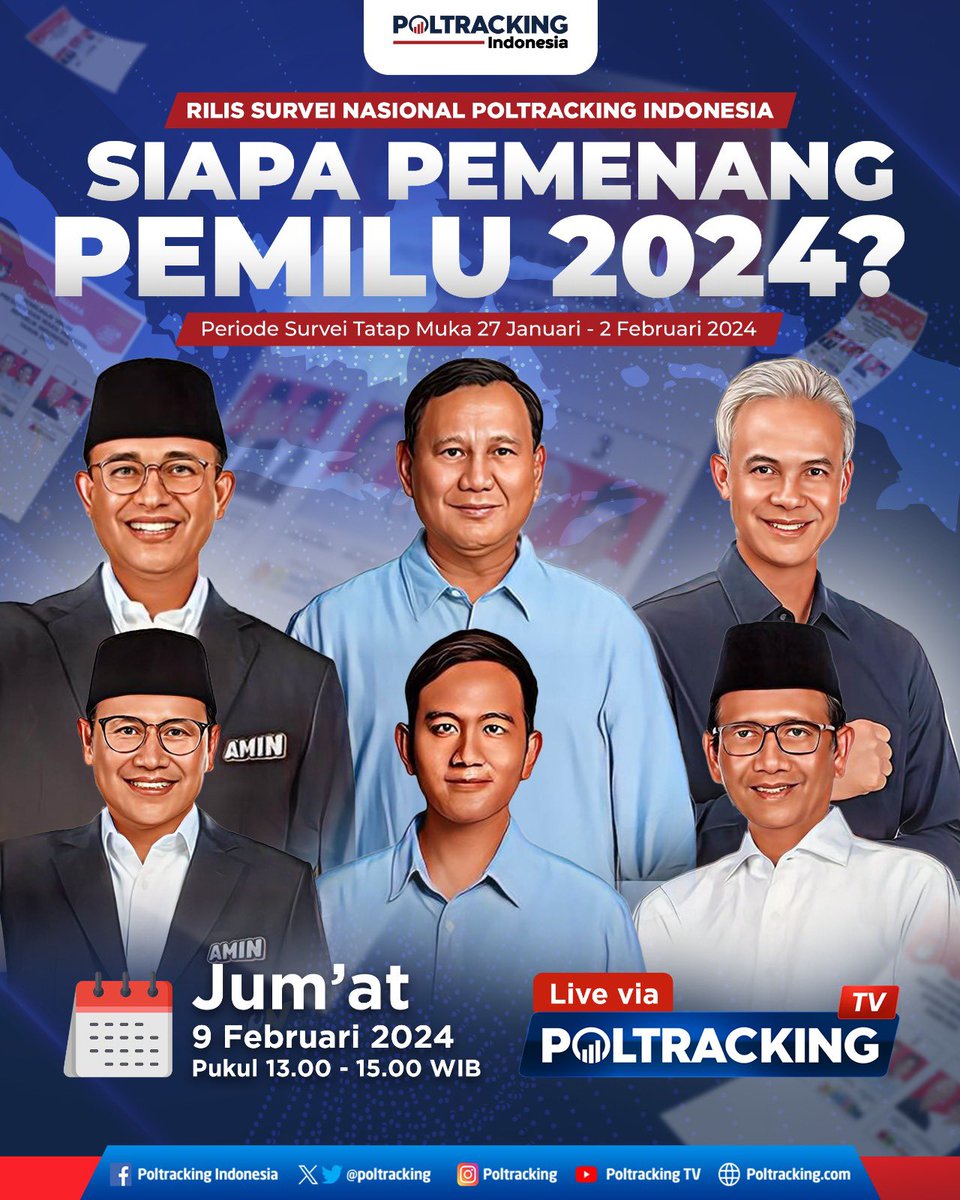 poltracking's tweet photo. Pembedah Data:
- Hanta Yuda AR [Direktur Eksekutif Poltracking Indonesia]
- Arya Budi [Direktur Riset Poltracking Indonesia]

Moderator:
Masduri Amrawi [Peneliti Utama Poltracking Indonesia]

#poltracking #rilissurveinasional #pilpres2024 #caprescawapres2024 #politik https://t.co/KsFU9vuPPV