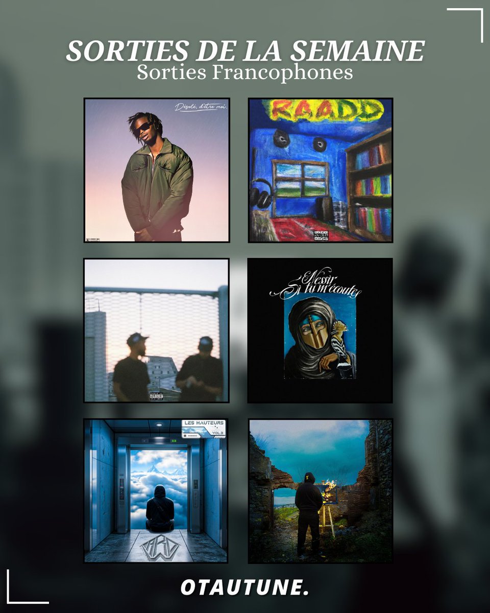 Dertay - Désolé, d'être moi
SparcK - RAADD, Vol. 2 
Sahlem &amp; $hxde - Solaris 
NESSIR - SI TU M'ECOUTES
War D - LES HAUTEURS
VERSIONBETA7 - Erreurs