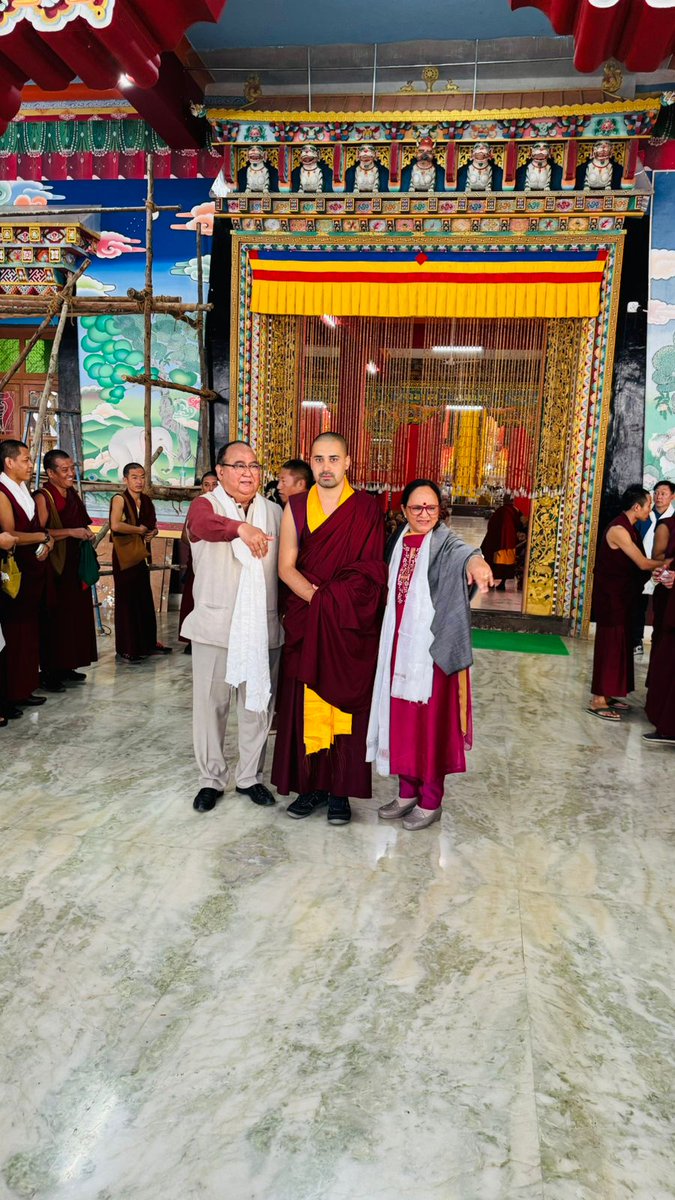 DPSNegiMF's tweet photo. It was an awe-inspiring experience to be immersed in the rich learning environment of Buddhism, witnessing young Buddhist monks receiving training and knowledge. We extend our heartfelt wishes to our grandson, Pankaj, for success in all his future endeavors across the universe. https://t.co/fl0lFHpcJu