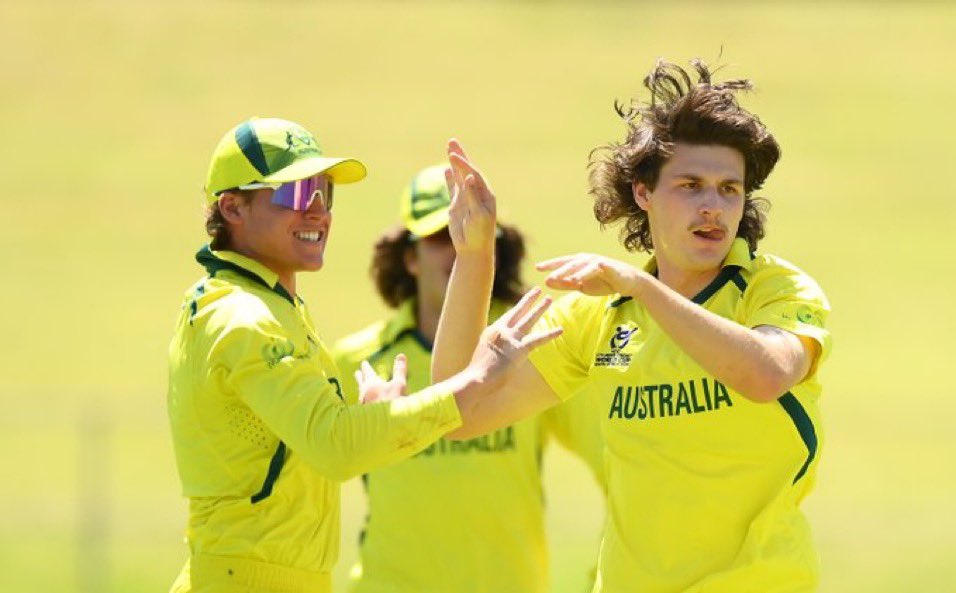 The Aussies need 180 for a spot in the Final against India
Come on boys💪
 #U19WorldCup #PAKvAUS #U19WorldCup2024