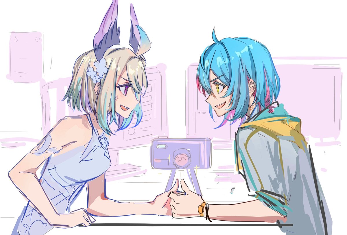 ⭐︎みみ⭐︎様 jimmyまま(@ jimmy_madomagi)に キービジュアル描いてもらったよ