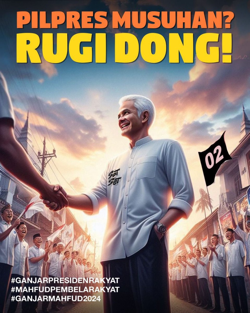 CantiqaPra3's tweet photo. Pilpres musuhan ? RUGI DONG ! Milih pemimpin yang nyantai hatinya baik visi misi jelas ALL IN GAMA 🤍👍💪🤟

#GanjarMahfudM3nang
#GanjarMahfud2024
#GPMMD3 https://t.co/LgLFp60rXJ