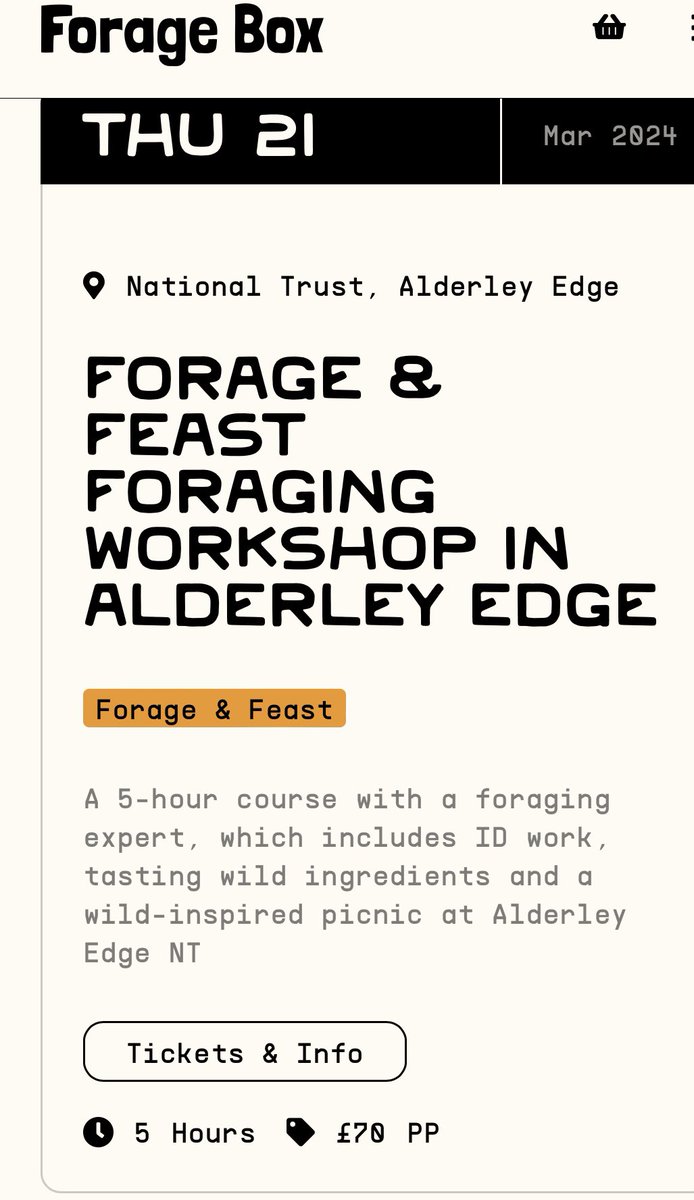 @derbyscc @socheshire @C2MCRP @StationEdge @Invis_Alderley @AlderleyBees Another day of foraging and a picnic planned at Alderley Edge National Trust Thurs 21 March organised by The Foraging box foragebox.co.uk