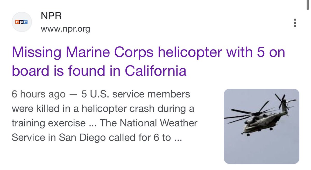 morganperry's tweet photo. @NPR why are you reporting that they died when the search is still underway?? https://t.co/jlHNOIK22L
