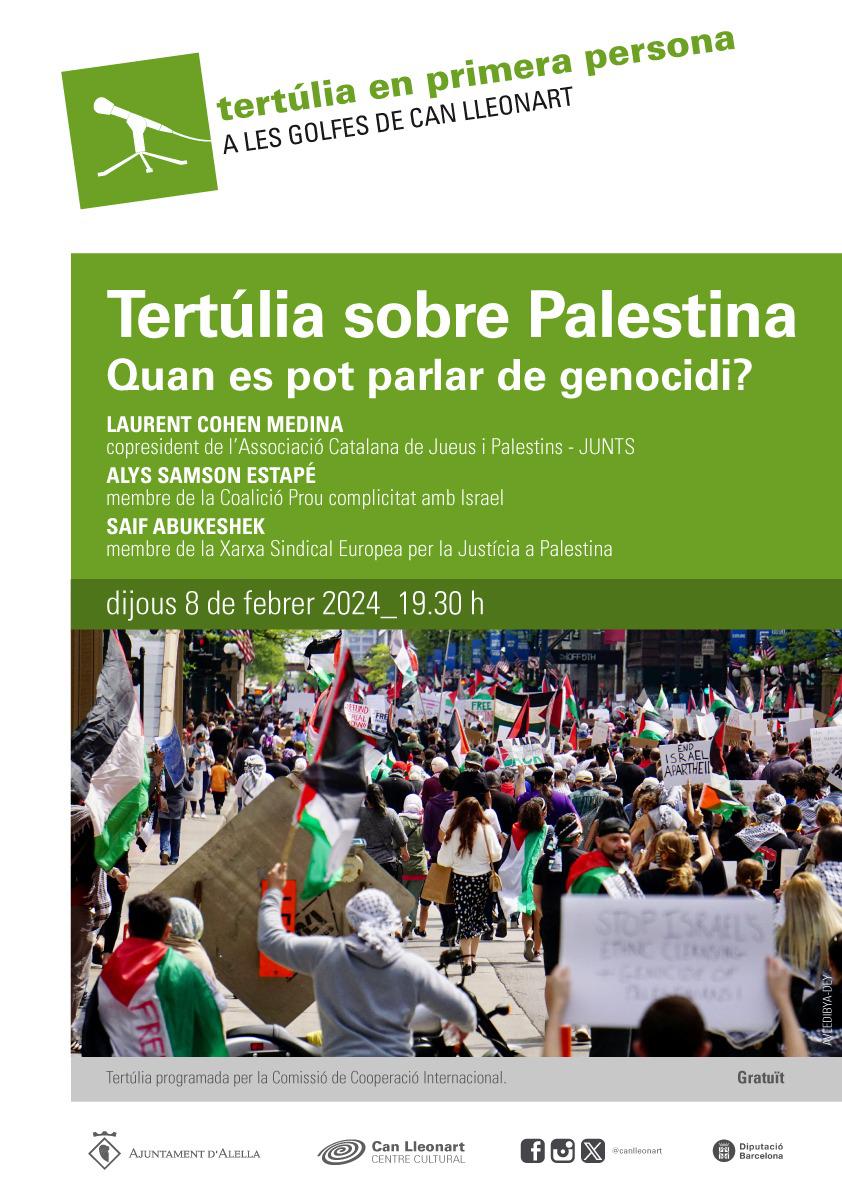 Cristo_Rojo's tweet photo. Avui, tertúlia sobre Palestina: Quan es pot parlar de genocidi? ☮️🇵🇸 https://t.co/iELSIVxBwb