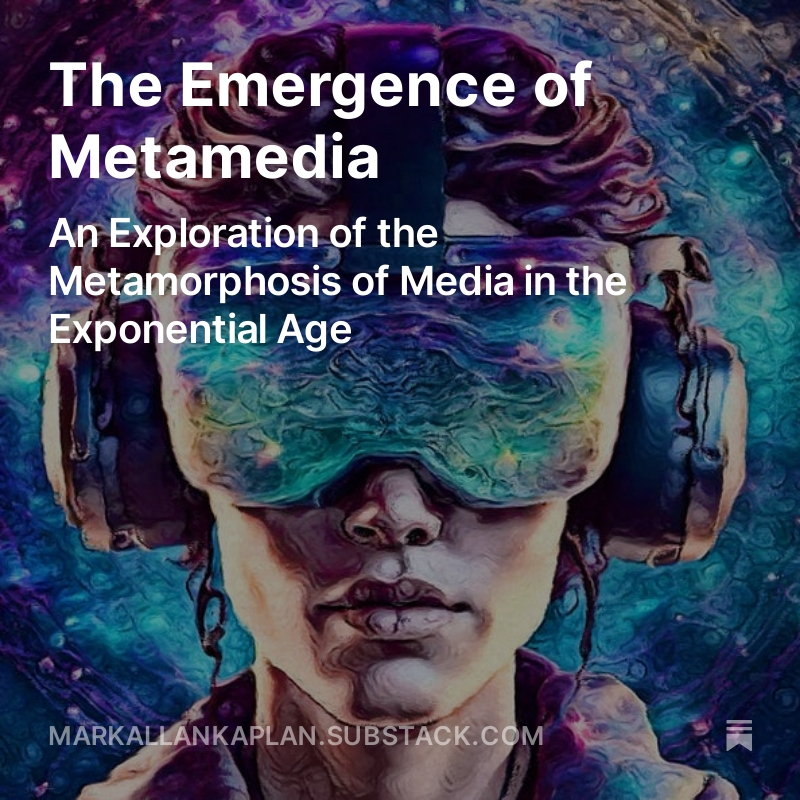 markallankaplan's tweet photo. With the release of the @Apple  Vision Pro metamedia-enabled headset, and metamedia works now being displayed at @MuseumModernArt, projected onto the @SphereVegas and showcased at @sundancefest, I felt it was time to unpack this emergent new meta-frame.
 https://t.co/mCWtgTaxX0 https://t.co/tGZOX4tpal