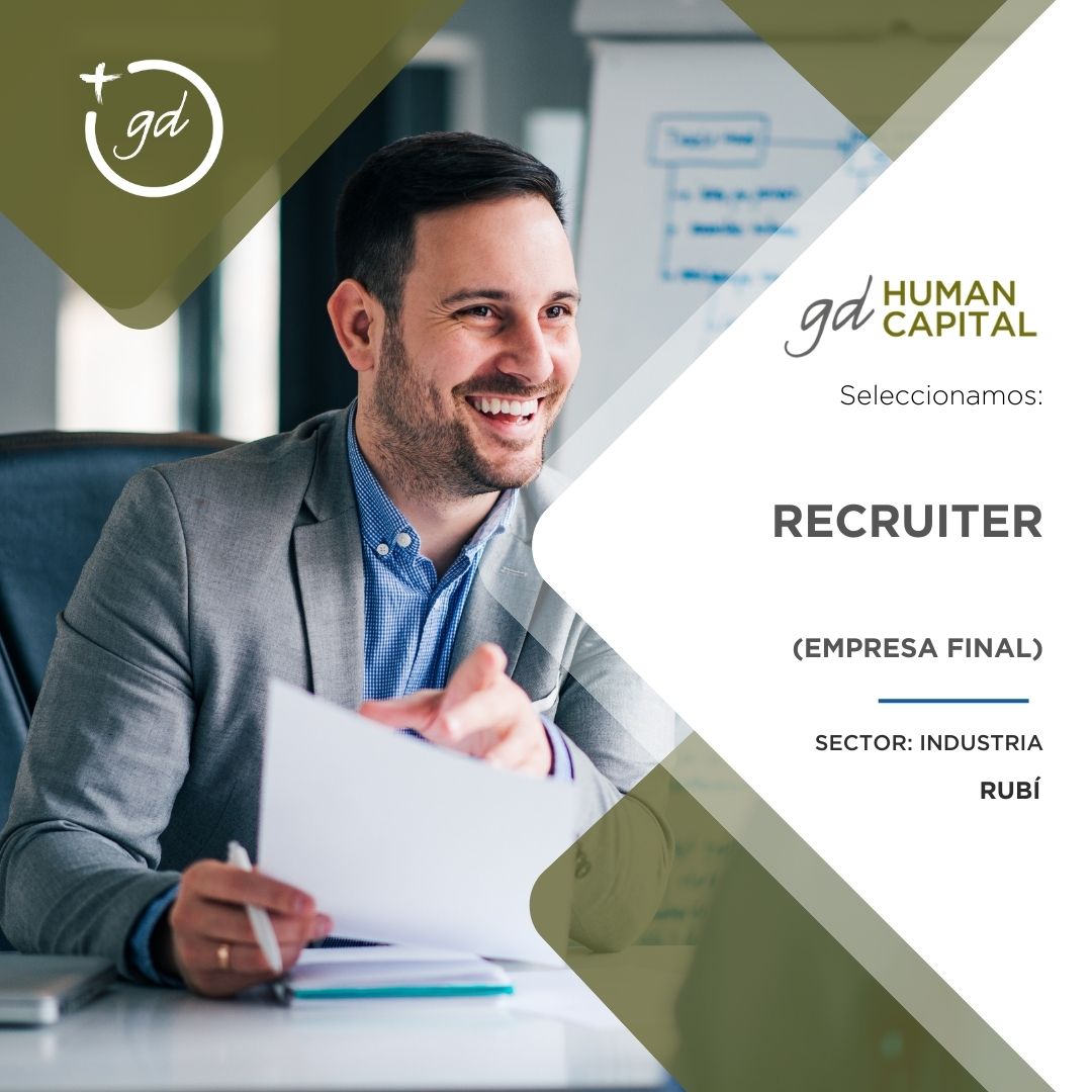 🔎 Buscamos y Seleccionamos un/a RECRUITER (Empresa Final) del sector industrial.

Con el objetivo de reforzar el equipo de importante empresa de servicios industriales en expansión.

Inscripciones ⏩ zurl.co/TRj1

📍 Rubí (Barcelona)

#Empleo #OportunidadLaboral #jobs