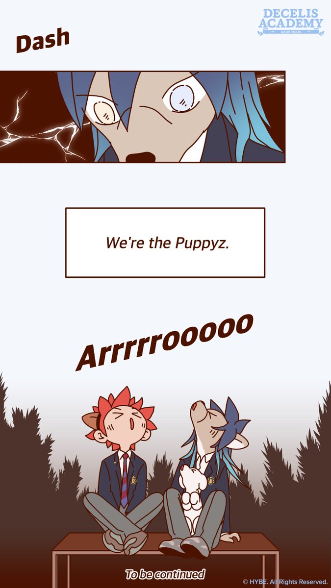 [CUTTOON Ep.16]
We’re the Puppyz

#DARKMOON_CUTTOON
Every Sunday at 8AM (EST)

If you want updates on Decelis Academy,
follow @DARKMOON_HYBE for the latest news!

#DARKMOON #DECELIS